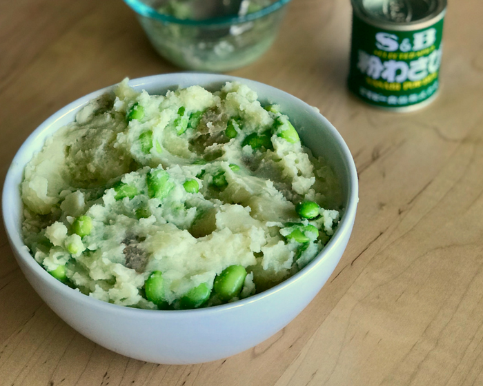 Mashed Peas with Mint and Fresh Wasabi - delectabilia